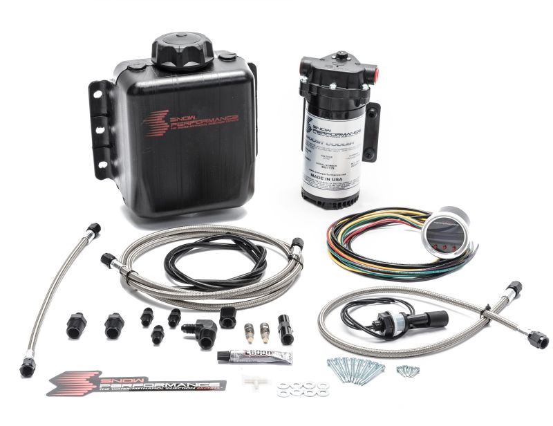 Snow Performance Stg 2 Boost Cooler F/I Prog. Water Injection Kit (SS Braided Line 4AN Fittings) Water Meth Kits Snow Performance