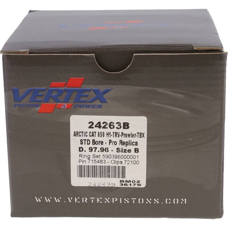 Vertex Piston 05-11 Arctic Cat 650 H1 4x4 650cc Forged Replica Piston Kit Piston Sets - Powersports Vertex Pistons