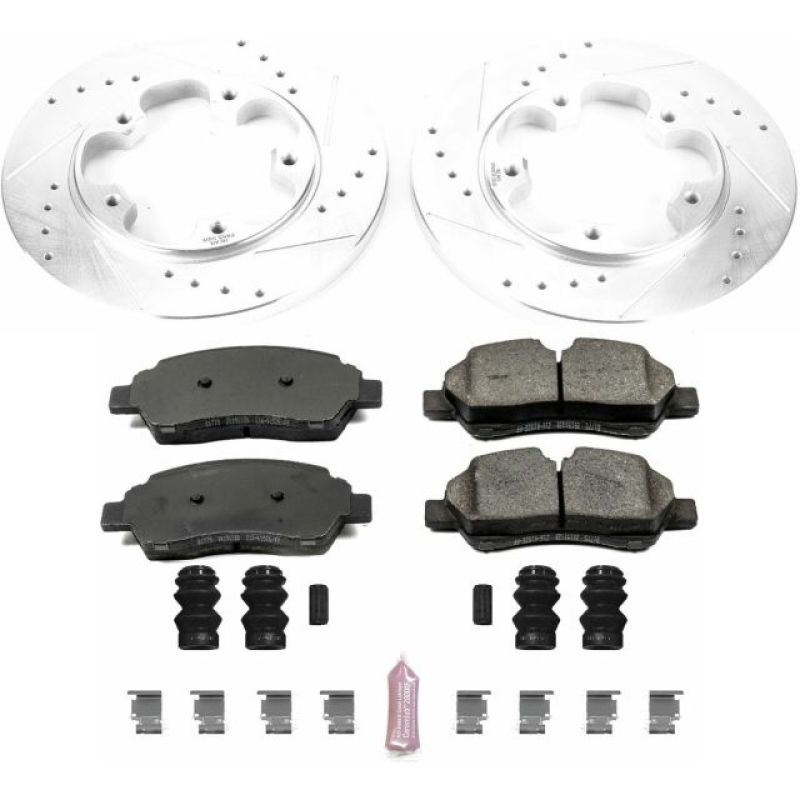 Power Stop 15-19 Ford Transit-150 Rear Z23 Evolution Sport Brake Kit Brake Kits - Performance D&S PowerStop
