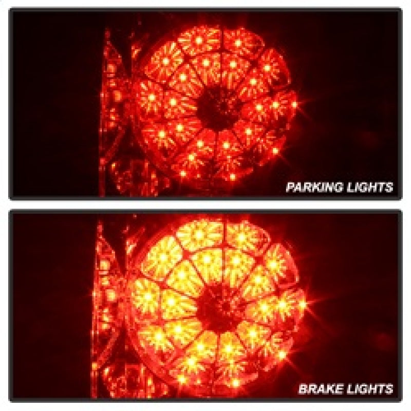 Spyder Toyota Tundra 07-13 LED Tail lights Red Clear ALT-YD-TTU07-LED-RC Tail Lights SPYDER