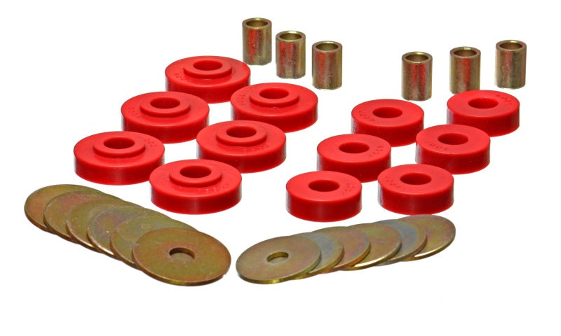 Energy Suspension GM Corvette Red Body Mount Set Bushing Kits Energy Suspension
