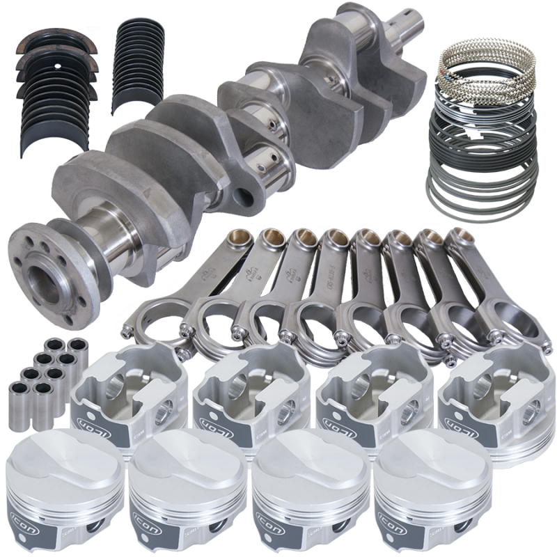 Eagle Chevy 454 4.000in Crank 6.135in H-Beam 18.3cc Dome 4.350in Pistons Rotating Assembly Rotating Assemblies Eagle
