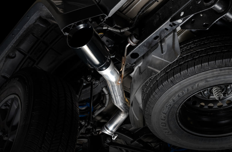 AWE Tuning 20-21 Jeep Gladiator JT 3.6L Tread Edition Cat-Back Single Side Exhaust - Diamond Blk Ti Catback AWE Tuning