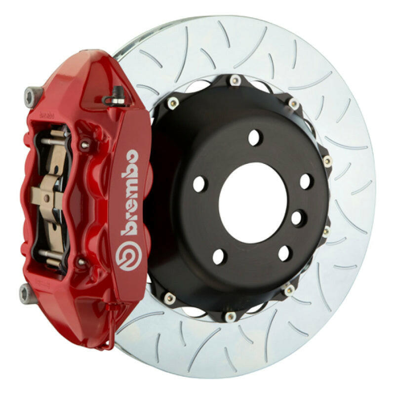 Brembo 16-21 Land Cruiser (J200) Rear GT BBK 4 Piston Cast 380x28 2pc Rotor Slotted Type-3-Red Brake Kits - Performance Slot Brembo