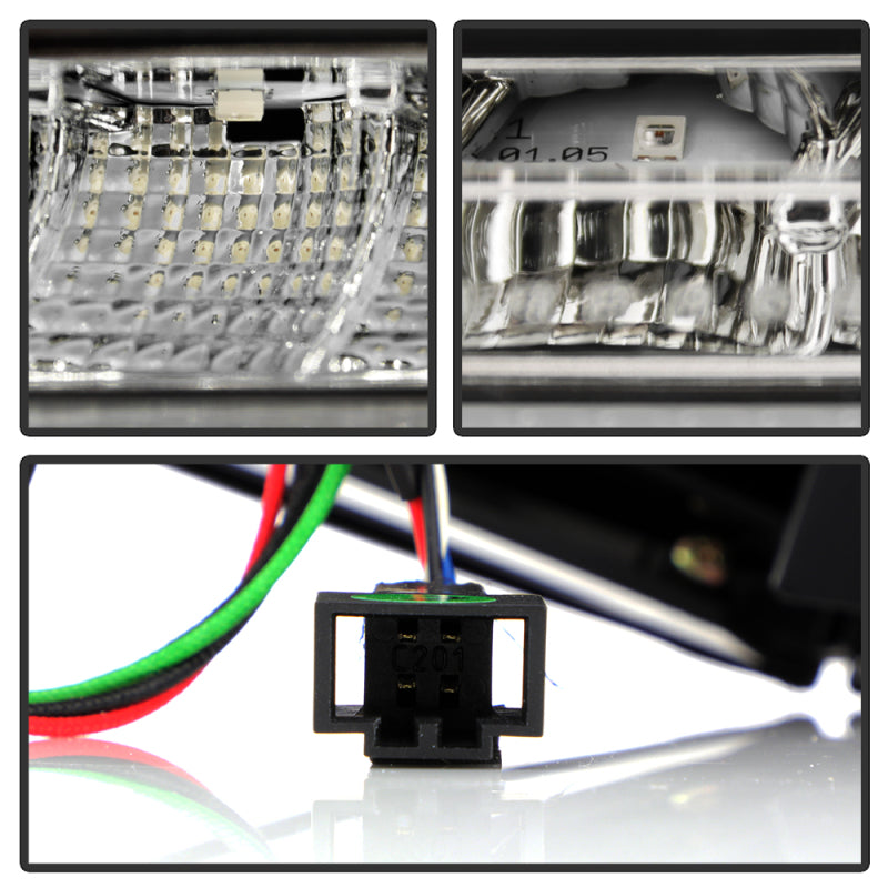 Spyder 13-16 Audi A4 4DR LED Tail Lights LED Clear Reverse Lights - Black ALT-YD-AA413-SEQ-BK Tail Lights SPYDER