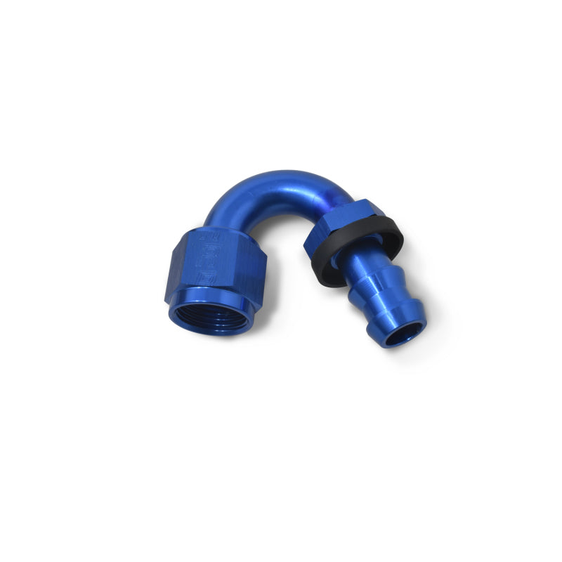 Russell Performance -8 AN Twist-Lok 150 Degree Hose End (3/4in Radius) Fittings Russell