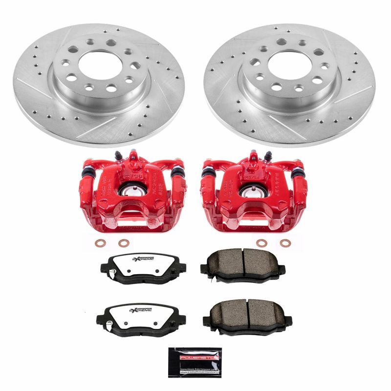 Power Stop 16-18 Fiat 500X Rear Z36 Truck & Tow Brake Kit w/Calipers Brake Kits - Performance D&S PowerStop