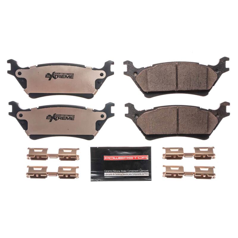 Power Stop 12-19 Ford F-150 Rear Z36 Truck & Tow Brake Pads w/Hardware Brake Pads - Performance PowerStop