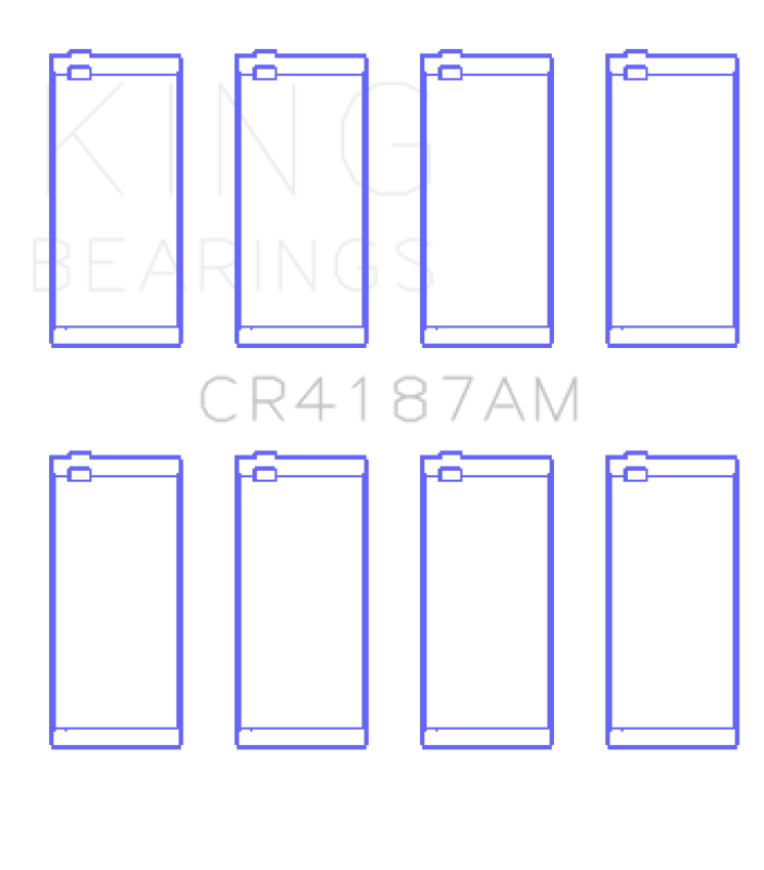 King Engine Bearings Toyota 2Lt/3L (Size +0.50mm) Connecting Rod Bearing Set Connecting Rods King Engine Bearings