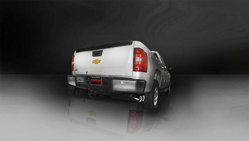 Corsa 2011-2013 Chevrolet Silverado Crew Cab/Short Bed 1500 6.2L V8 Polished Sport Cat-Back Exhaust Catback CORSA Performance