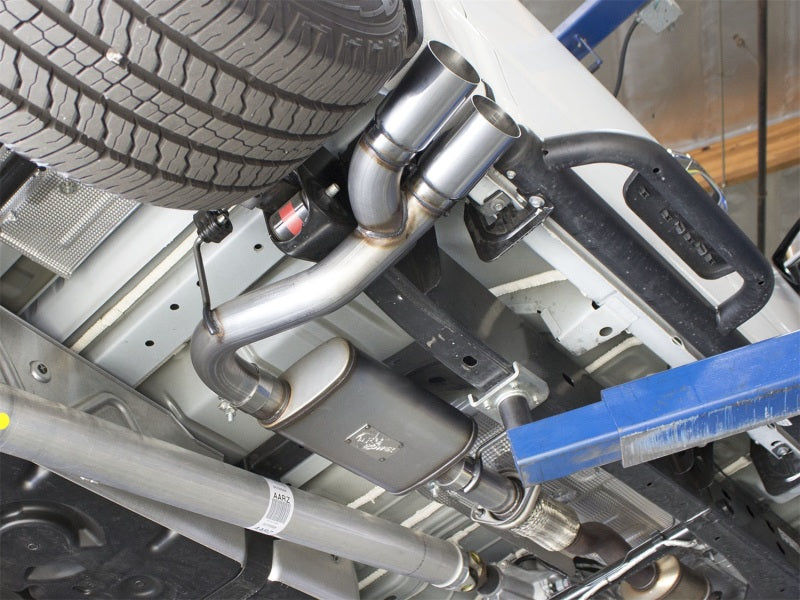 aFe Rebel Series CB 3in Middle Side Exit SS Exht w/Polish Tips 15-17 Chevy Colorado / GMC Canyon Catback aFe