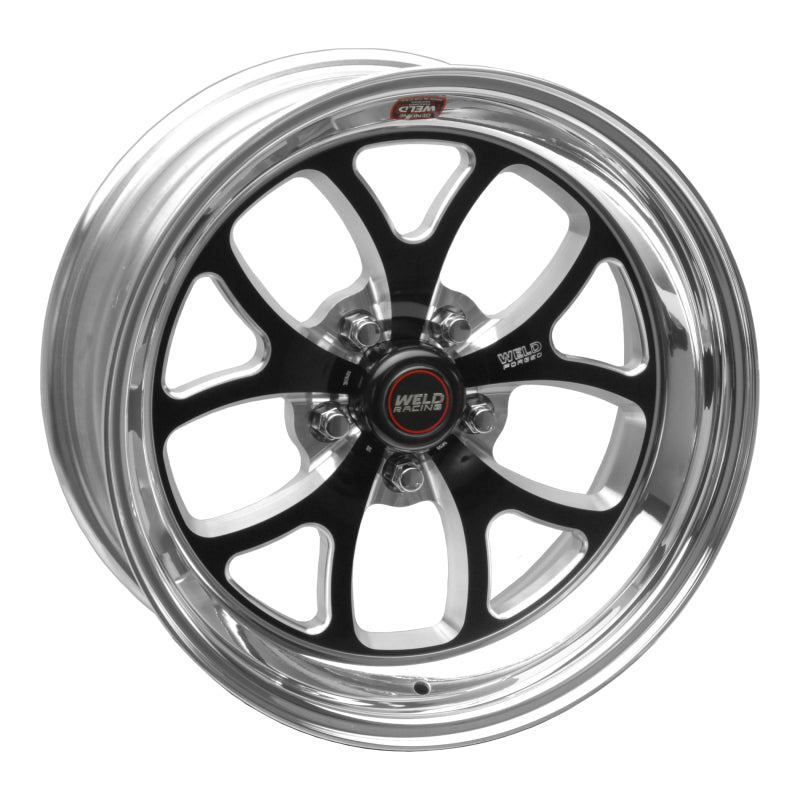 Weld S76 17x8 / 5x4.75 BP / 4.4in. BS Black Wheel (Low Pad) - Non-Beadlock Wheels - Forged Weld
