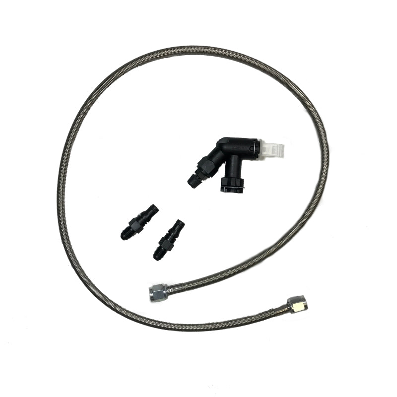 McLeod Line Assy Mustang 2005-Up 36in W/Male Wire Clip Fittings & Elbow Bleeder Clutch Lines McLeod Racing