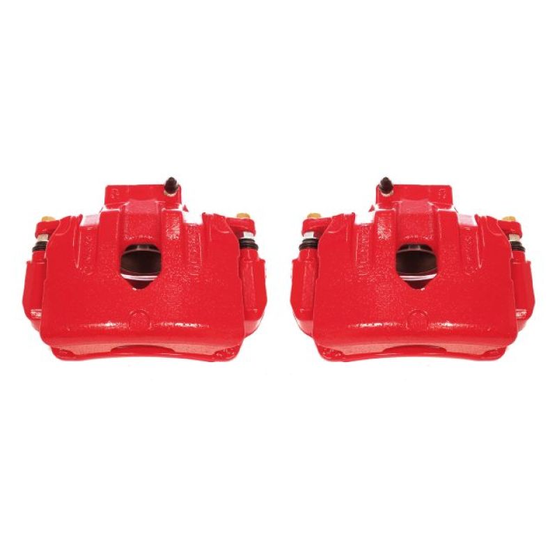 Power Stop 10-16 Hyundai Genesis Coupe Front Red Calipers w/Brackets - Pair Brake Calipers - Perf PowerStop