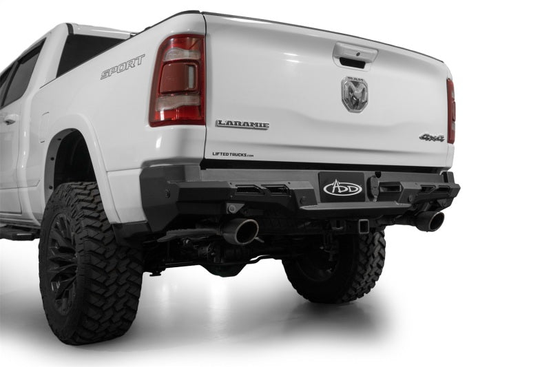 Addictive Desert Designs 19-24 RAM 1500 Black Label Rear Bumper Bumpers - Steel Addictive Desert Designs
