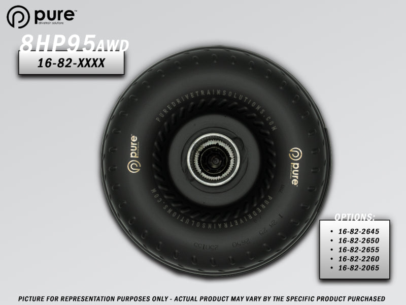 Pure Drivetrain 8HP95 High Performance Billet Race Torque Converter - 26/50 Stator - AWD Torque Converters Pure Drivetrain Solutions