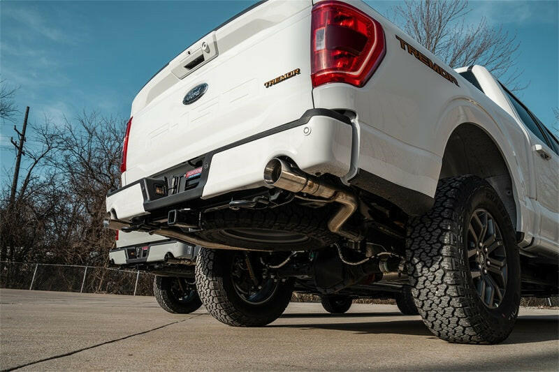 Corsa 2022-2024 2023 Ford F-150 SuperCrew/5.5ft Bed 5.0L V8 Sport Cat-Back Dual Rear Exit-Polished Catback CORSA Performance