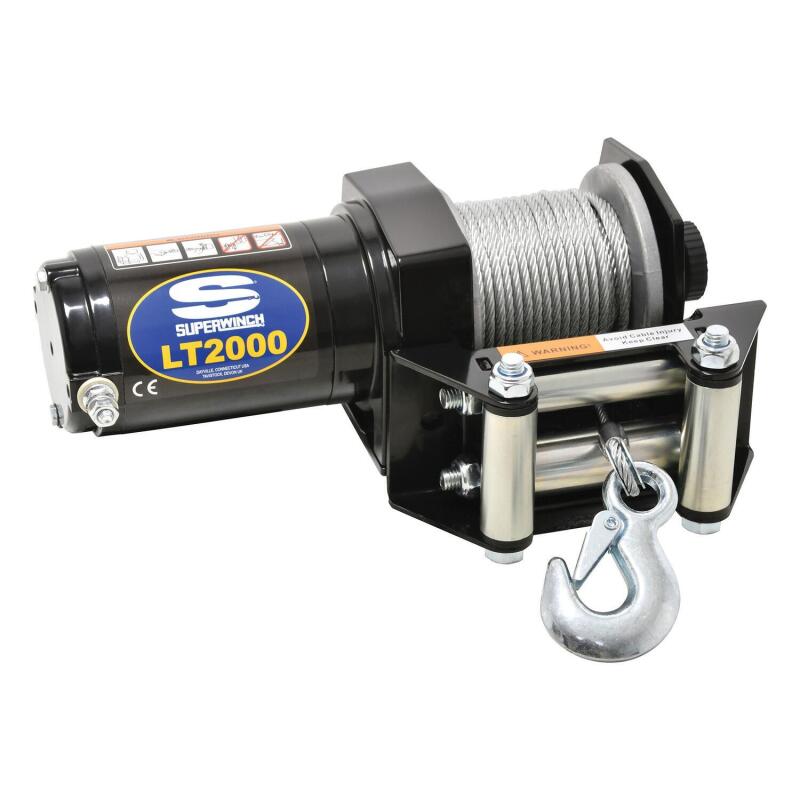 Superwinch 2000 LBS 12V DC 5/32in x 49ft Steel Rope LT2000 Winch Winches Superwinch