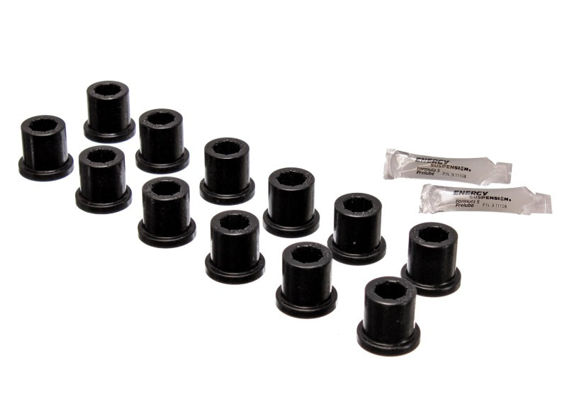 Energy Suspension Rear Spring & Shackle Bushing - Black Bushing Kits Energy Suspension