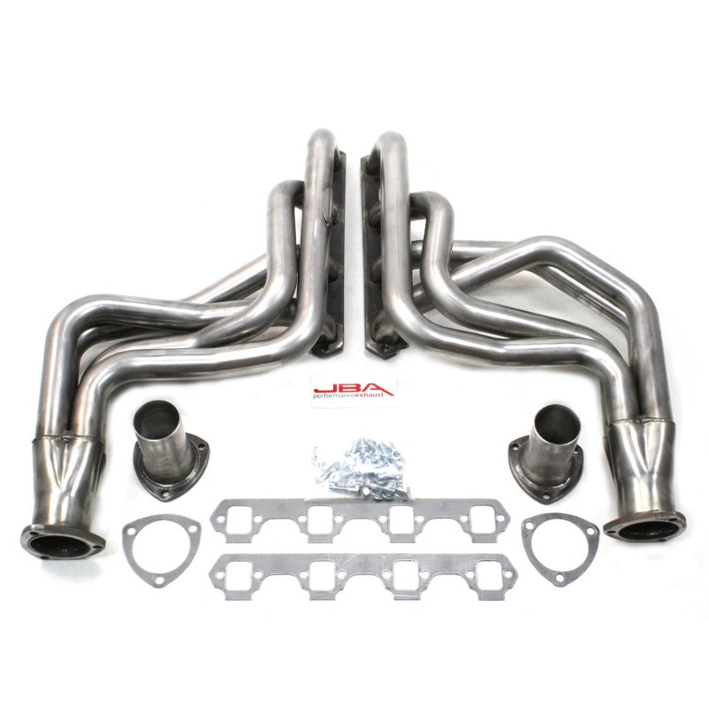 JBA 65-73 Ford Mustang 260-351W (w/Mustang II Suspension) 1-3/4in Primary Raw 409SS Long Tube Header Headers & Manifolds JBA
