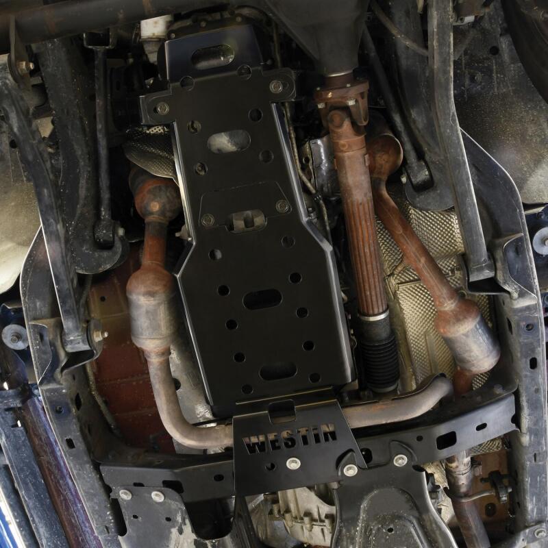 Westin/Snyper 07-11 Jeep Wrangler Transmission Pan Skid Plate - Textured Black Skid Plates Westin