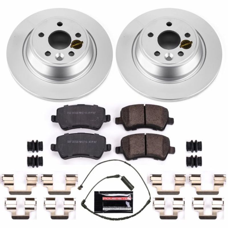 Power Stop 12-15 Land Rover Range Rover Evoque Rear Z23 Evolution Sport Coated Brake Kit Brake Kits - Performance D&S PowerStop