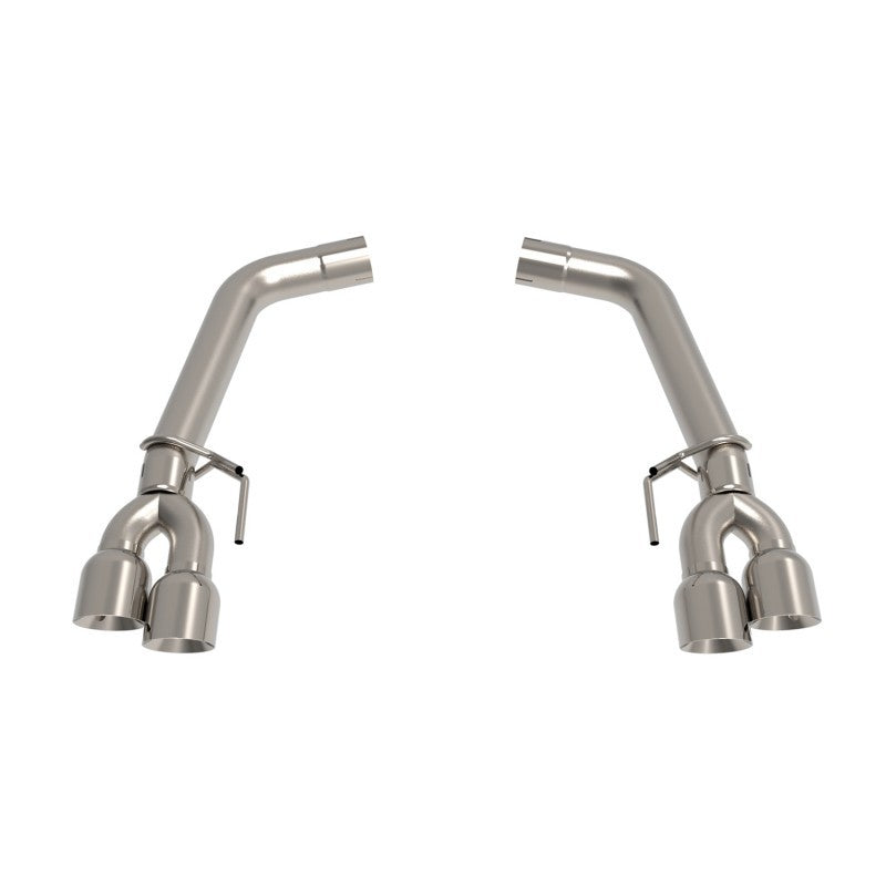 Kooks 2018+ Ford Mustang 5.0L 4V OEM x 3in Axle-Back Exhaust w/ Muffler Delete & 4in Quad Tips Axle Back Kooks Headers