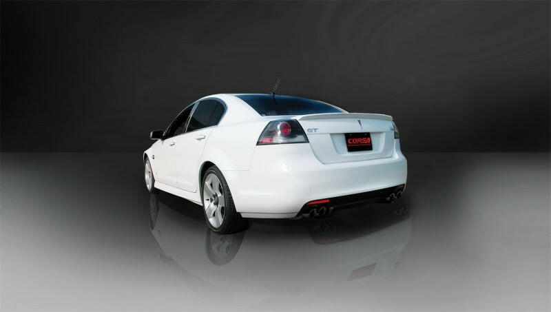 Corsa 2008-2009 Pontiac G8 GXP 6.0L V8 Sport Cat-Back w/ Dual 3in Black Tips Catback CORSA Performance