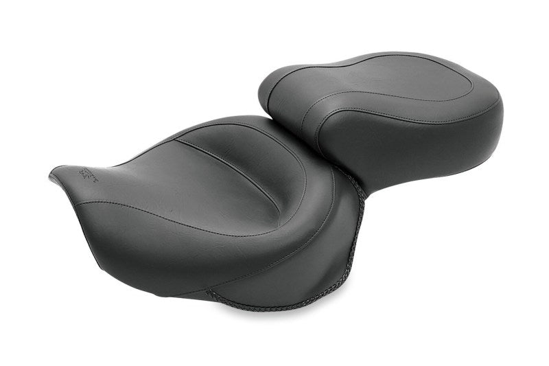Mustang 06-17 Harley Dyna Wide Touring 1PC Seat - Black One-Piece Motorcycle Seats Mustang Motorcycle