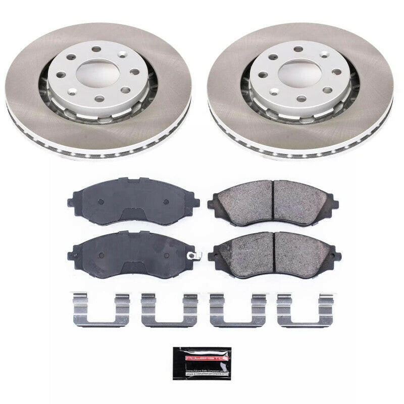 Power Stop 09-10 Pontiac G3 Front Semi-Coated Rotor Kit Brake Kits - Performance Blank PowerStop