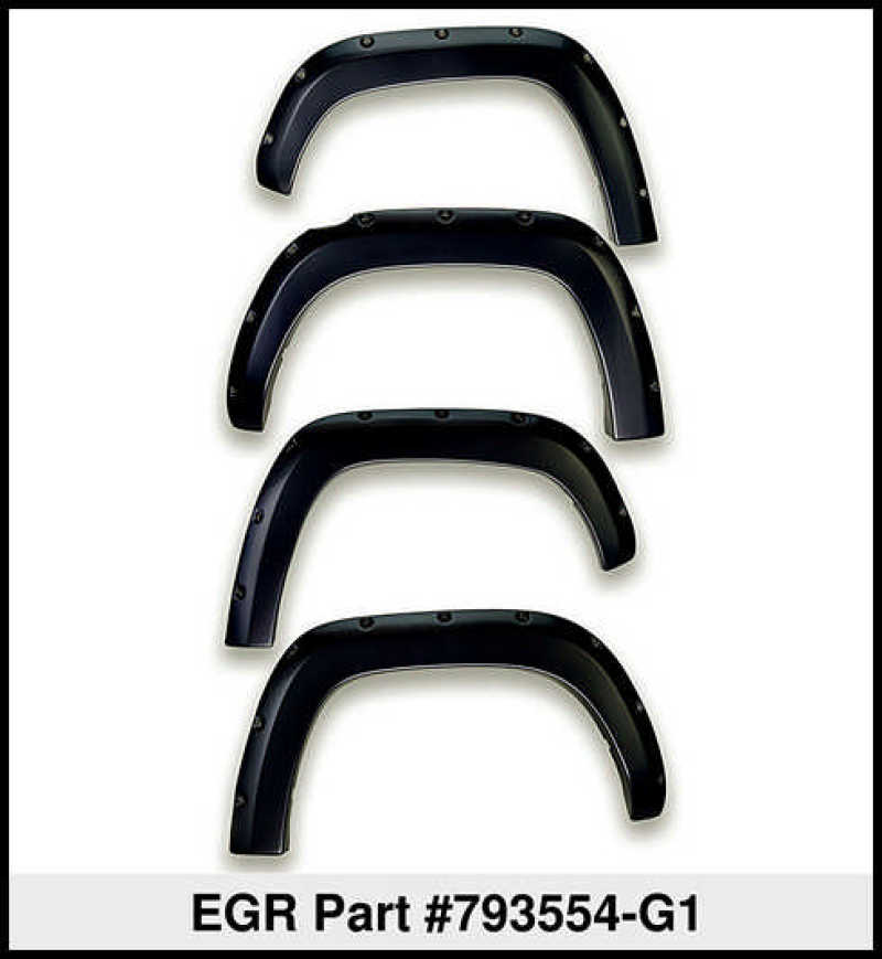 EGR 19-22 Ford Ranger Painted To Code Shadow Traditional Bolt-On Look Fender Flares Black Set Of 4 Fender Flares EGR