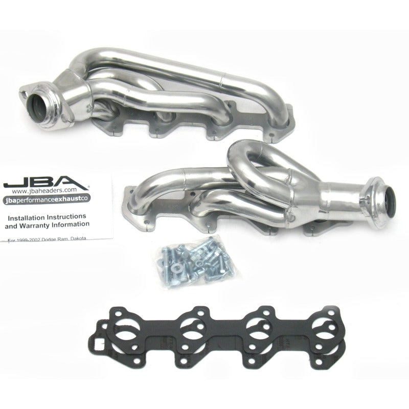 JBA 00-03 Dodge 4.7L PowerTech 1-1/2in Primary Silver Ctd Cat4Ward Header Headers & Manifolds JBA