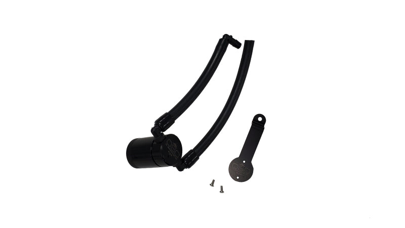 J&L 14-22 Jeep Cherokee 2.4L / 15-21 Jeep Renegade Driver Side Oil Separator 3.0 - Blk Anodized Oil Separators J&L