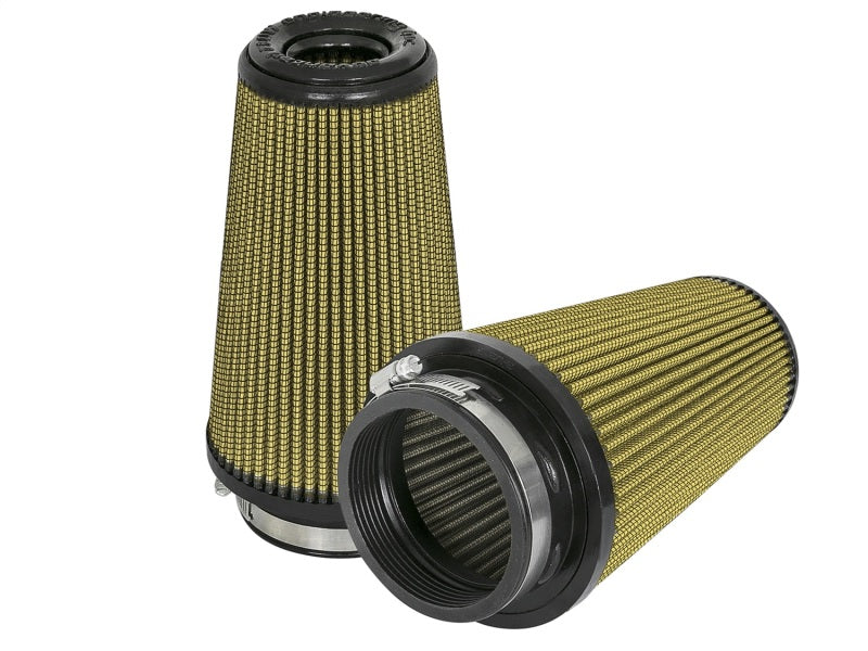 aFe Magnum FLOW Pro GUARD 7 Replacement Air Filter (Pair) F-3.5 / B-5 / T-3.5 (Inv) / H-8in. Air Filters - Universal Fit aFe