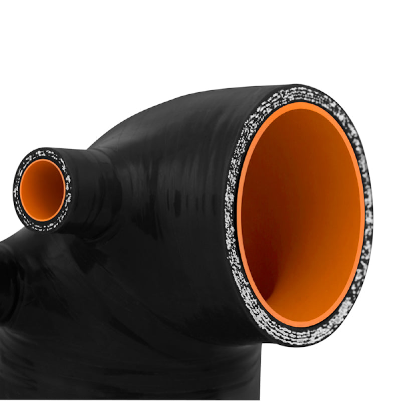 Mishimoto 92-99 BMW E36 (325/328/M3) w/ 3.5in HFM Black Silicone Intake Boot Air Intake Components Mishimoto