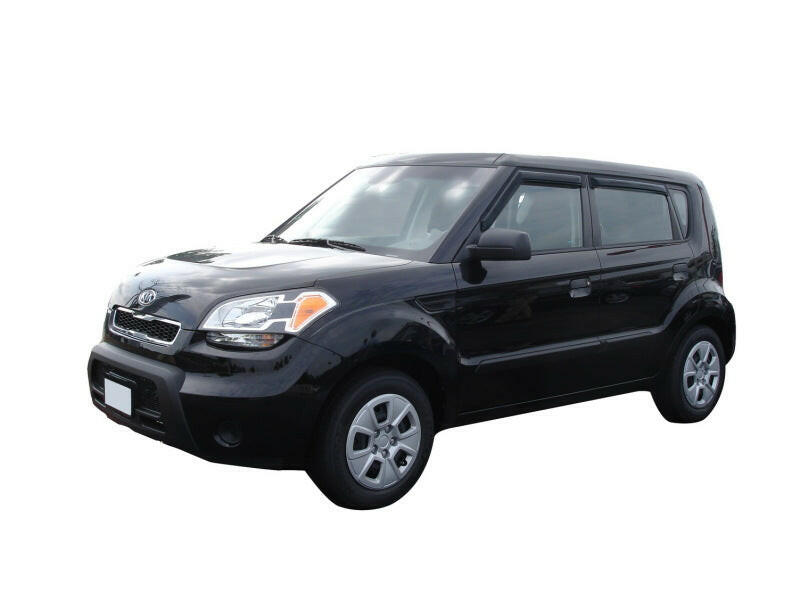 AVS 09-13 Kia Soul Ventvisor Outside Mount Window Deflectors 4pc - Smoke Wind Deflectors AVS
