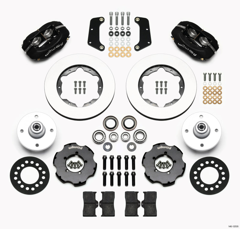 Wilwood Forged Dynalite Front Kit 10.75in 64-65 Mustang 6 Cylinder 4-lug Big Brake Kits Wilwood