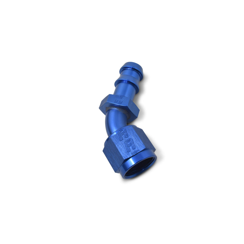 Russell Performance -10 AN Twist-Lok 45 Degree Hose End (Blue) Fittings Russell