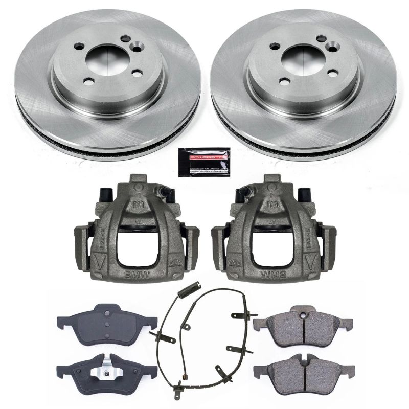 Power Stop 02-06 Mini Cooper Front Autospecialty Brake Kit w/Calipers Brake Kits - OE PowerStop