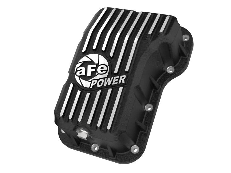 aFe POWER Transmission Pan Jeep Wrangler (JL) 18-25 L4-2.0L- Black Diff Covers aFe