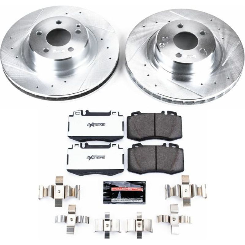 Power Stop 00-03 Mercedes-Benz CL500 Front Z26 Street Warrior Brake Kit Brake Kits - Performance D&S PowerStop