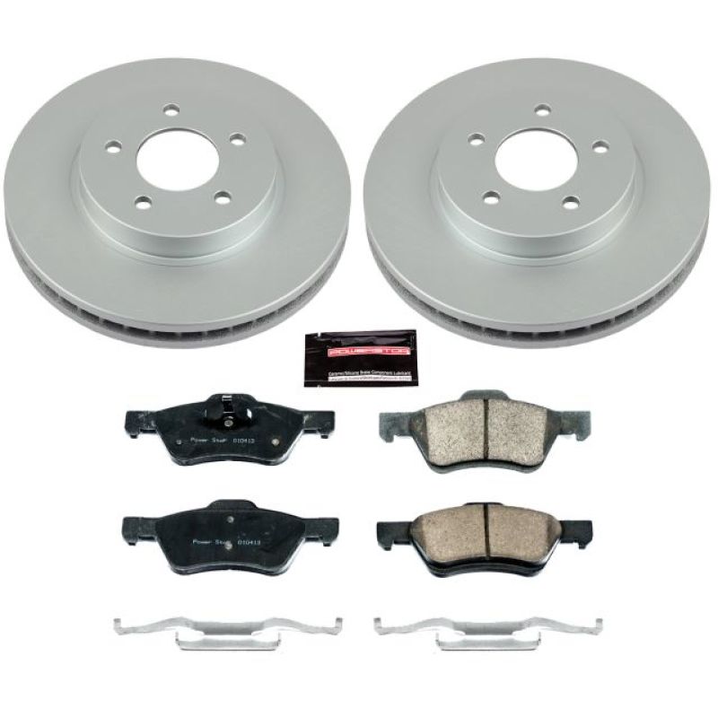 Power Stop 10-12 Ford Escape Front Z17 Evolution Geomet Coated Brake Kit Brake Kits - Performance Blank PowerStop