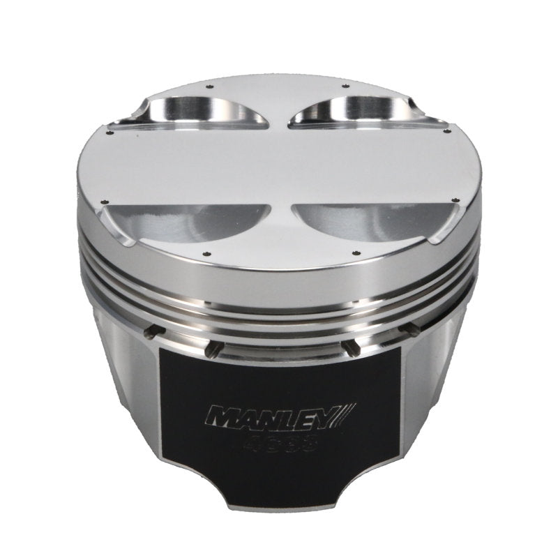 Manley Mitsubishi 4G63/4G63T 86mm Bore 10.0/10.5:1 Comp Ratio -2.5cc Flat Top T/T Piston Set Piston Sets - Forged - 4cyl Manley Performance