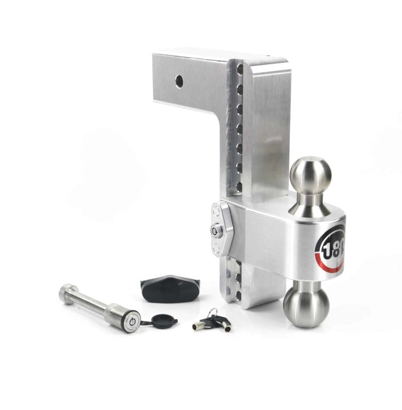 Weigh Safe 180 Hitch 10in Drop Hitch & 3in Shank (10K/21K GTWR) w/WS05 - Aluminum Hitch Ball Mounts Weigh Safe