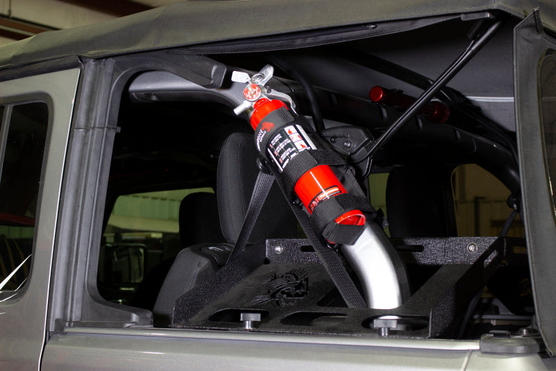 Fishbone Offroad Padded Roll Bar Black Fire Extinguisher Holder Fire Safety Fishbone Offroad