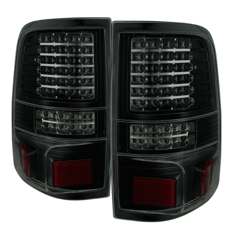 xTune Ford F150 Styleside 04-08 LED Tail Lights Black Smoked ALT-JH-FF15004-LED-G2-BSM Tail Lights SPYDER