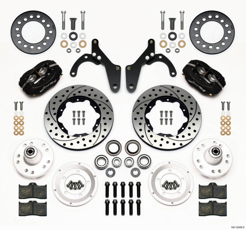 Wilwood Forged Dynalite Front Kit 11.00in Drilled 59-64 Chevy Impala / 63-64 Corvette Big Brake Kits Wilwood