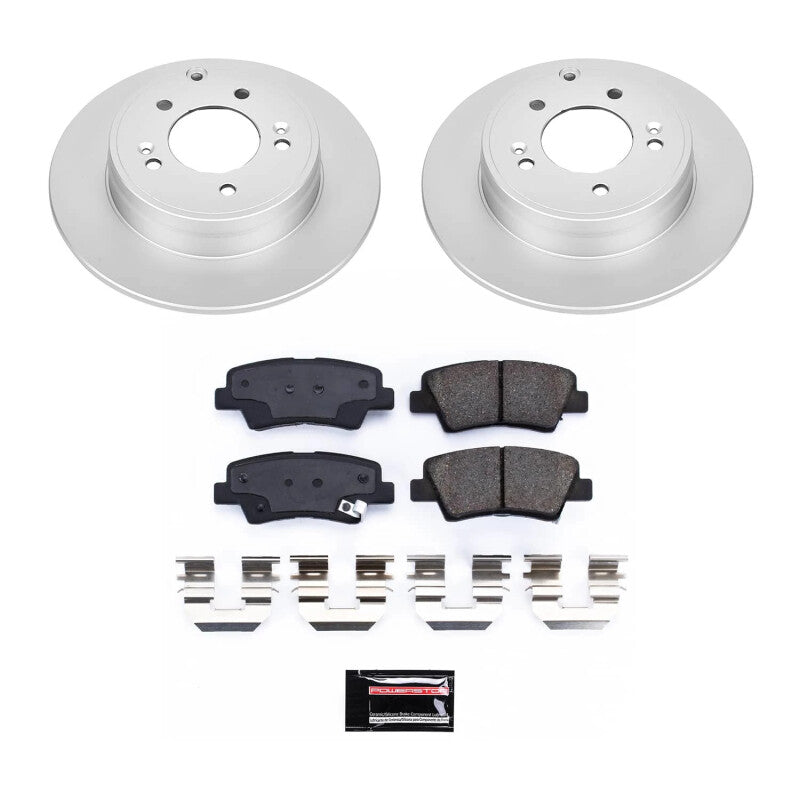 Power Stop 09-10 Hyundai Sonata Rear Z17 Coated Brake Kit Brake Kits - Performance Blank PowerStop