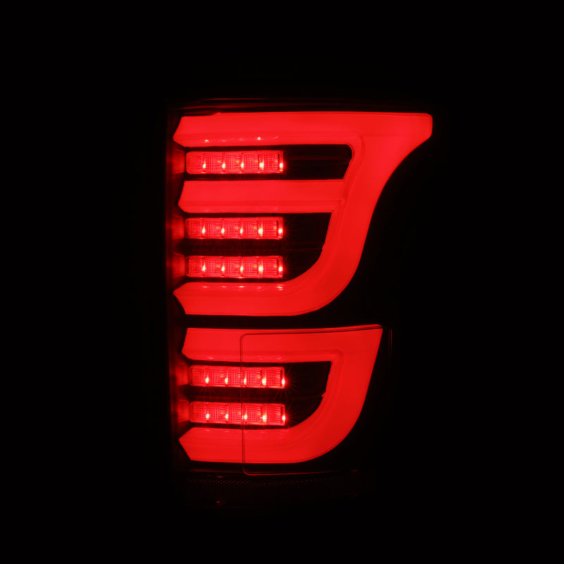 AlphaRex 15-20 Ford F150 Luxx-Series LED Tail Lights Alpha-Black Tail Lights AlphaRex