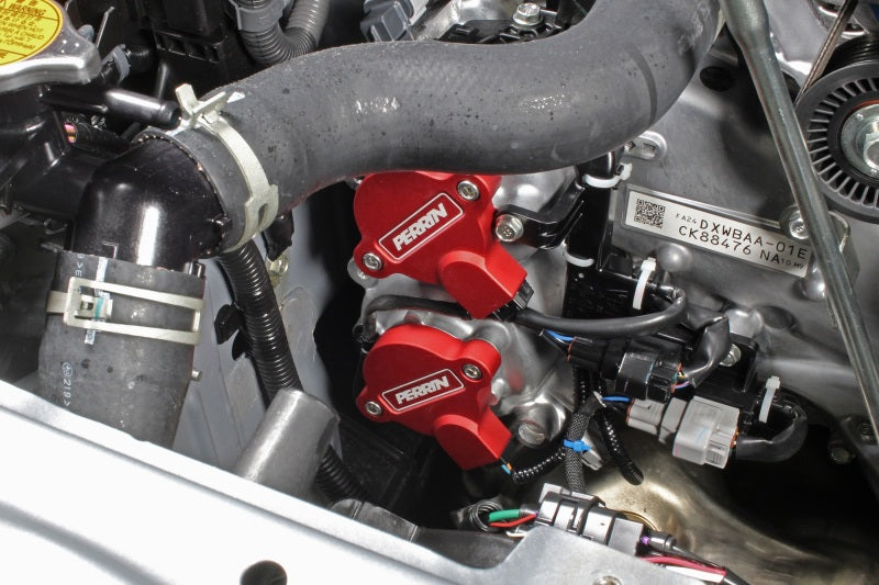 PERRIN 13-25 Subaru BRZ / Scion FR-S / Toyota 86 & GR86 Cam Solenoid Cover - Red Cam Covers Perrin Performance